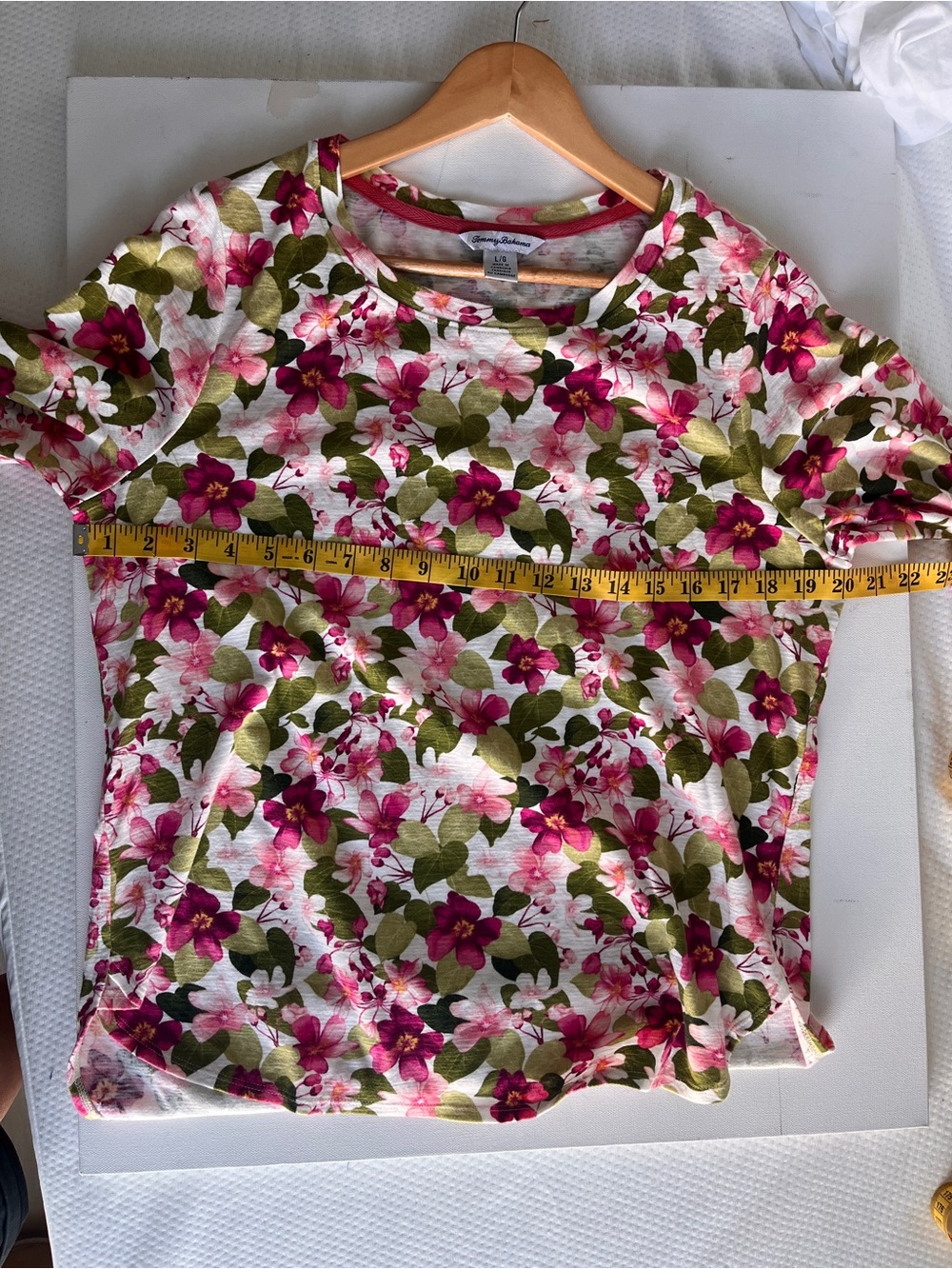 Floral Sleeve Top | Tommy Bahama | Sz L | Summer Feminine - Picture 7 of 12